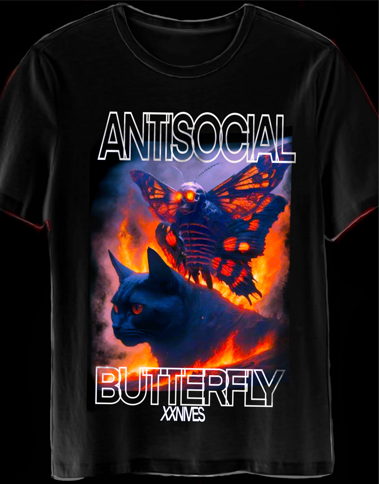 Anti-social Butterfly  XxNIVë$ T-shirt